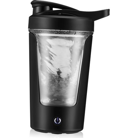 Taza recargable con función de autoagitación, batidora portátil para proteínas y bebidas, agitación automática para café, leche y batidos. (1/5)
