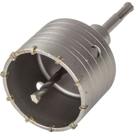 Dema – Trépan SDS Plus 80 mm – Foret de centrage haute vitesse – Pour béton, brique et pierre – Longueur 65 mm – Filetage M20 SDS+