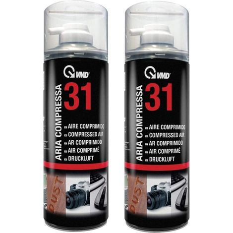 2 bombolette spray aria compressa 400ml tastiera laptop mouse duster Vmd 31