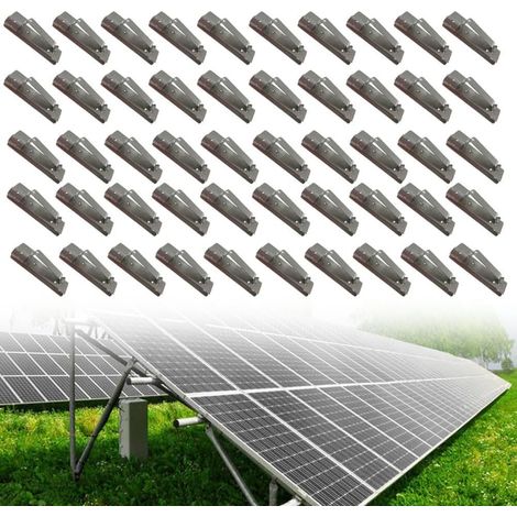 Edelstahl-Photovoltaik-Kabelklemmen für Solarpanel-Installationen, 50 Stück für effizientes Kabelmanagement (1/2)