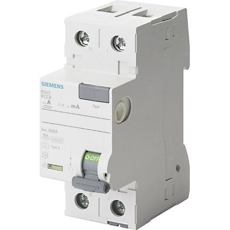 Siemens 5SV33126KL 5SV3312-6KL Interruttore differenziale A 2 poli 25 A 0.03 A 230 V (1/3)