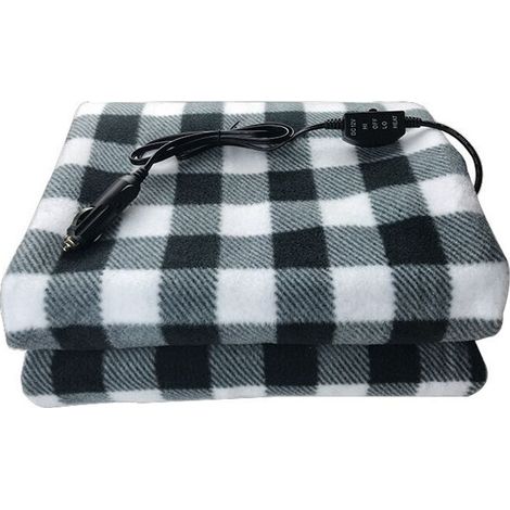 12-V-Auto-Heizdecke, winterwarme Heizdecke, elektrisch beheizte Decke, einstellbare Temperaturregelung