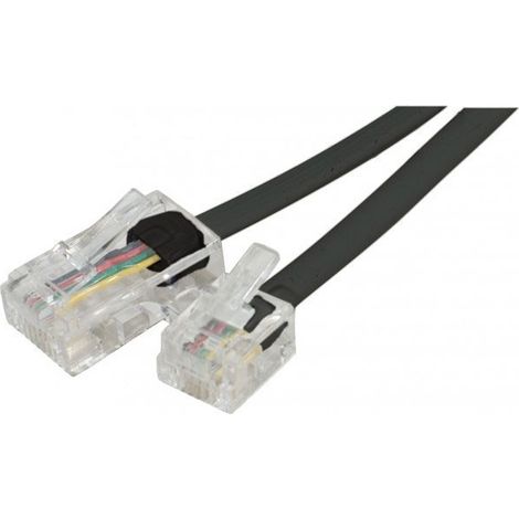 exertis Connect Cordon téléphonique RJ11 vers RJ45 Noir - 7.00M (ECF-911738)