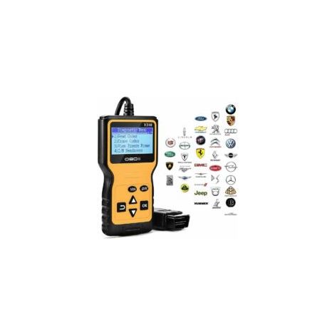 Scanner diagnostico OBD2 – Schermo LCD a colori da 2,8 pollici – Legge e cancella i codici di errore del motore – Compatibile con OBDII
