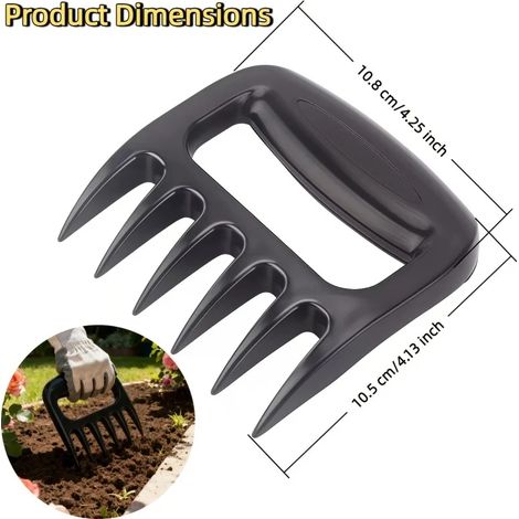 (1 pièce) 1 outil à six dents pour aérer le sol, râteau coupe-mauvaises herbes pour une aération efficace du sol, le désherbage et les travaux de jardinage. (1/5)