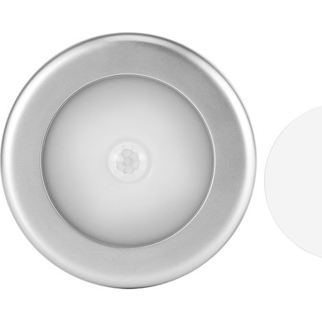Lot de 3 lampes de nuit LED rondes à détection infrarouge de mouvement pour couloir, placard et entrée (1/5)