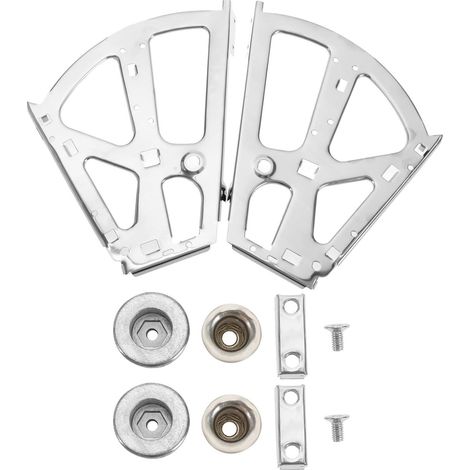 Lot de 2 charnières pour meuble à chaussures, charnières de tiroir à 2 niveaux en acier inoxydable, charnières pour étagère de rangement, robustes, extensibles, adaptées aux meubles de cuisine (1/5)