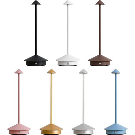 Decorazione domestica a LED moderna semplice in lega di alluminio creativa fungo luce notturna ristorante lampada da tavolo comodino luce d'atmosfera luce periferica (1/5)