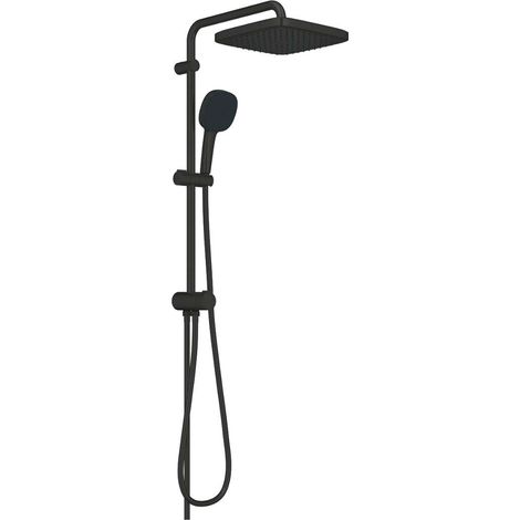 Grohe Vitalio Comfort - Duschset ohne Armatur, 25x25 cm, 2 Strahlarten, schwarz matt 266982431 (1/5)