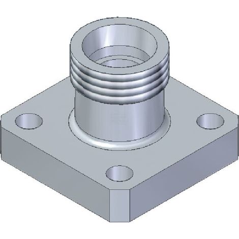Flangia pompa dritta metr. OLEO TECNICA GF40LKL15H035