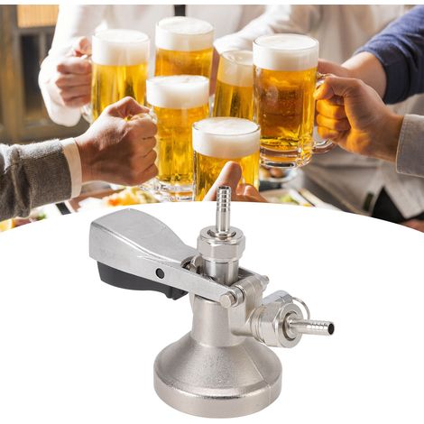 Dreieckiger Plattenausschank mit G-förmigem Druckbegrenzungsventil, Bierzapfanlage aus Edelstahl, Zubehör für Zapfanlagen, Bierzapfanlage. (1/5)