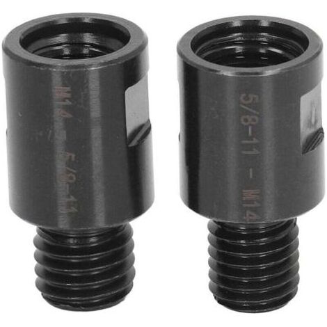 2PCS Adaptateur M10 Filetage Mâle à M14 Femelle pour Meuleuse Adaptateur Meuleuse d'angle Polisseuse Filetage Adaptateur de Foret de Base (1/5)