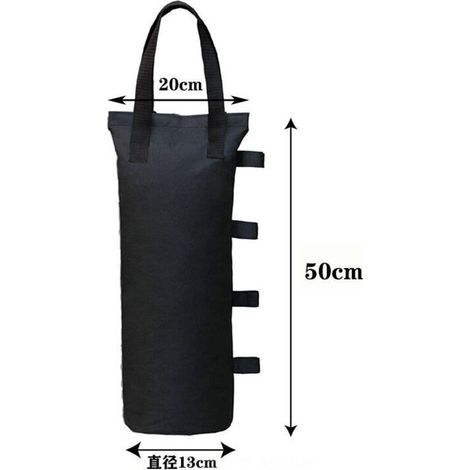 Sacs Lest Sable pour Tentes Barnum Pliant Poids Lesté pour Tonnelle,Noir 4 Pièces/Ensemble,Sac lestage Sable(Noir Sac de Sable) (1/5)