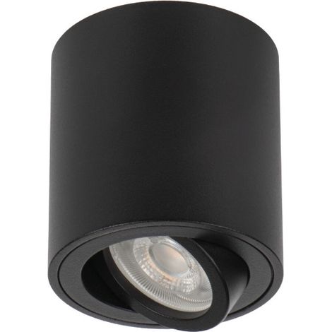 Spot plafond noir rond Ø8 orientable GU10 10W Kanlux (1/3)