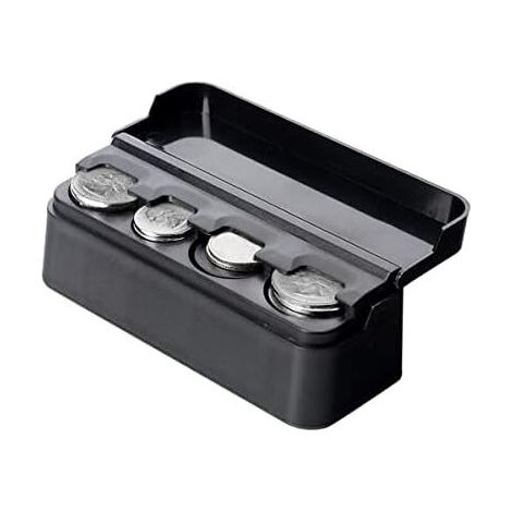 11.5x4x3.8cm Coin Box Holder Storage Box Coin Organizer Auto Car Coin Storage Box Portable Plastic Coin Holder for Car (1/5)