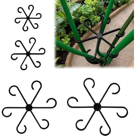 Plant Stem Supports - Plastic Climbing Plant Supports for Indoor and Outdoor Use, Vertical Stakes for Monstera, Pothos, Binding (1/2)