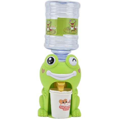 Mini distributeur d'eau factice en forme mignonne, accessoire pour maison de poupée, grenouille. (1/5)