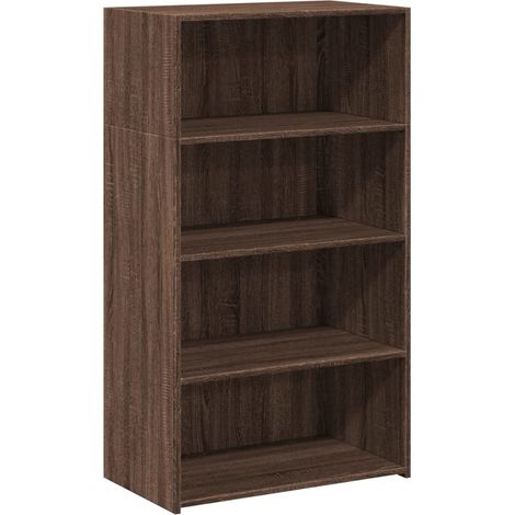 Aparador buffet cómoda mueble mueble de almacenaje organizador cocina salón salón alto 70 x 41 x 124 cm madera contrachapada marrón 020033922