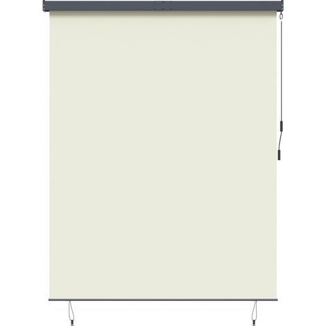 Store enrouleur Crème 200 x 250 cm Tissu et Aluminium (1/5)