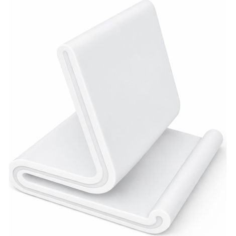 Support de téléphone blanc, support de bureau pour smartphone (1/3)