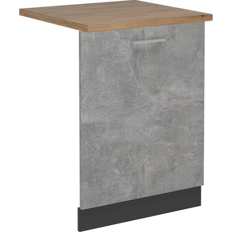 Coperchio per lavastoviglie R-Line, Calcestruzzo, 60 cm , PL Rovere, Vicco