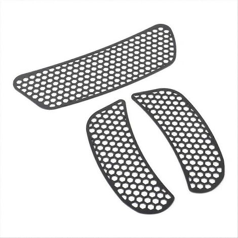 Rejilla de ventilación de malla para carenado de motocicleta con diseño de ala de murciélago. (1/5)