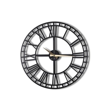 Reloj de pared METAL decorativo con estilo "numeros romanos"  70x70