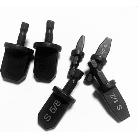 6PCS Embout de Cintrage en Acier à Roulement, Outils d'Évasement pour Tube de Cuivre Climatisation, Queue Triangulaire (1/5)