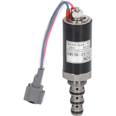 Sicherheitsverriegelungs-Magnetventil aus legiertem Stahl, kompakte Bauform, hohe Härte, verschleißfest, für KATO DH820 669 43000101 (1/4)