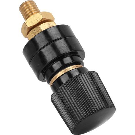 Bornes en cuivre, matériau laiton, haute conductivité électrique, résistance à l'usure, accessoires de test électrique, noir (1/5)