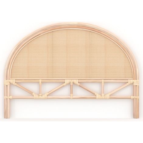 Tête de lit 140 cm en rotin et cannage - Néora