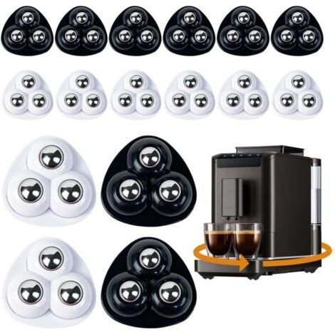 16 Pcs Petite Roulettes pour Meubles Auto-adhésives en PVC,3 Trous Mini Roulette meuble de Meubles à 360 Degrés,pour pour Transporter Des Appareils de Petits Meubles, de Fleurs Ornements (1/5)