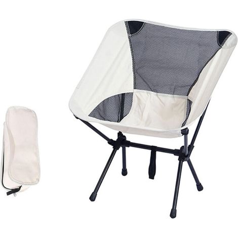 Kleiner, klappbarer Outdoor-Stuhl, Angelstuhl mit Rückenlehne, kompakter und tragbarer Campingstuhl, faltbarer und tragbarer Campingstuhl