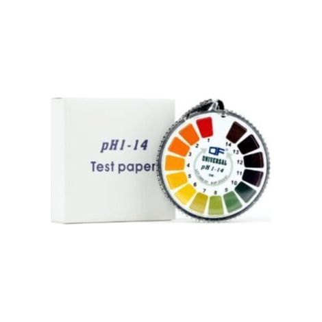 Pair 1 rouleau de bandelettes de test de pH, indicateur d'acide alcalin, rouleau de papier de test pour l'eau, l'urine, la salive, le tournesol du sol, outil de mesure précis