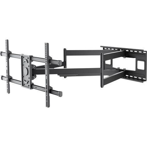 Soporte de pared para tv wide range pro fullmotion (xl), negro, soporte para televisores de 43 a 90 pulgadas (109 - 229 cm), máx. 80 kg, extensible hasta 104,5 cm, totalmente móvil: giratorio e inclin