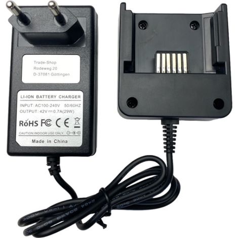 Trade-Shop 36V Li-Ion Akku-Ladegerät inkl. Netzteil kompatibel mit Black & Decker CST800 CST1200 GTC3655L GLC3630L GWC3600L GLC3630L20 GWC3600L20 (1/2)
