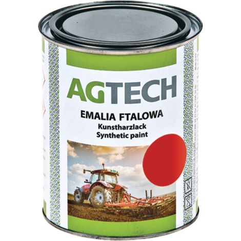 Phthalsäurehaltiger Emaille-Rotlack für Pflüge, Unia Grudziądz, 0,8 l Dose