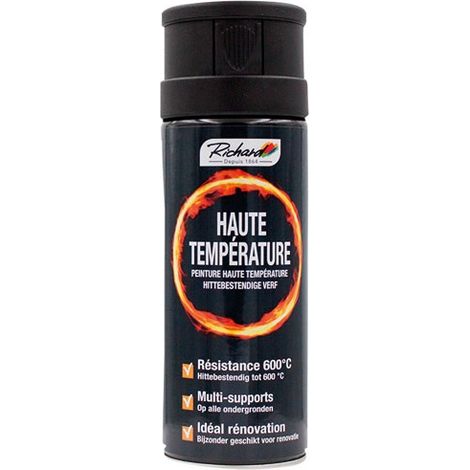 Aerosol 400ml Hochtemperaturbeständig 600°C Schwarz - Richard Colorants
