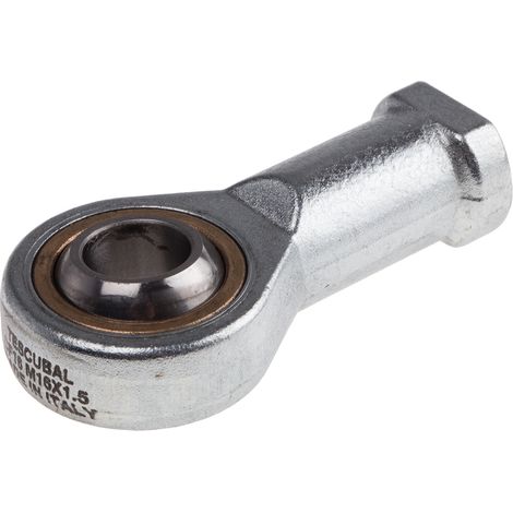 Embout à rotule RS PRO, Femelle, alésage 16mm, longueur 85mm, en Acier ( Prix pour 1 ) (1/2)
