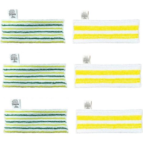 Lot de 6 chiffons de sol en microfibre de rechange pour nettoyeurs vapeur Karcher SC2, SC3, SC4, SC5, Easyfix CTK10, CTK20, SG4/2 et SG4/4. (1/5)