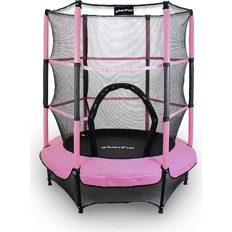 Indoor-Trampolin 140 cm JUST FUN rosa (1/5)