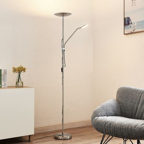 [GEBRAUCHT] B-Ware Lindby Heliani Led Stehleuchte 2 Fl. Chrom Stehlampe Standleuchte Leselampe A+