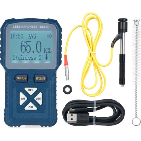 Leeb Hardness Tester Metal Hardness Testing Kit 360° Portable Digital Durometer HLD HB HV HS HRA HRB HRC Type D Impact Tester (1/5)