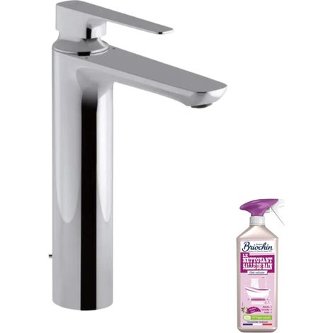 JACOB DELAFON Mezclador alto de lavabo Aleo+ con desagüe automático + limpiador Briochin (1/5)