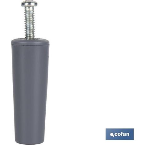 Blindstopper 60 mm grau mit M-6-Schraube