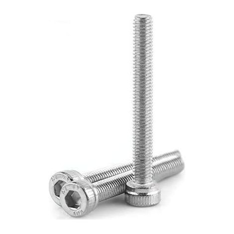 100pcs Vis Boulon Hexagonale à Tête Cylindrique en Acier Inoxydable 304, M3 x 6/8/10/12/14/16/18/20/22/25 / 30mm(M325) (1/5)