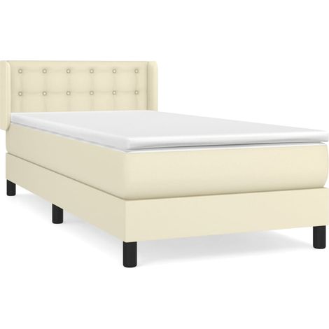 Maison Exclusive - Boxspringbett mit Matratze Creme 100x200 cm Ku