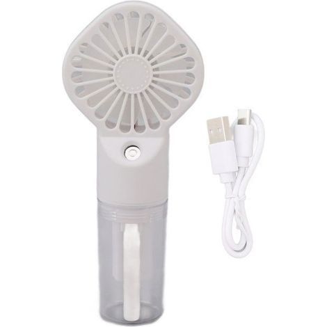 Ventilateur Brumisateur Portable Mini Ventilateur - 4 Vitesses - Rechargeable USB - Silencieux