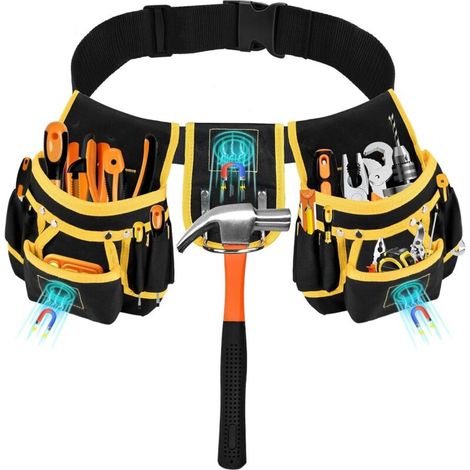 Ceinture à outils robuste et réglable pour les artisans, les travailleurs de la construction et les électriciens (1/5)