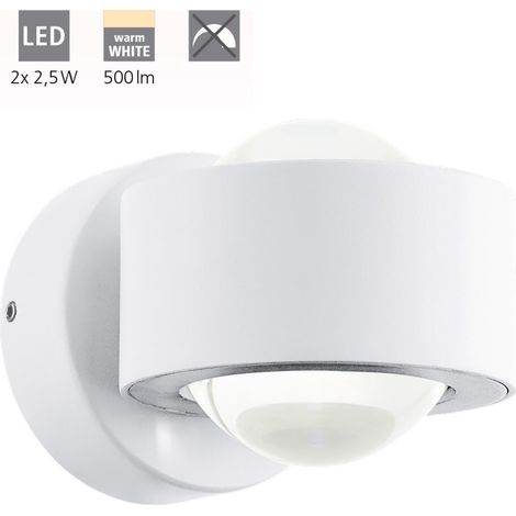 Applique Contemporanea Ono 2 Alluminio Bianco 2 Luci Led Integrato 2,5W (1/5)